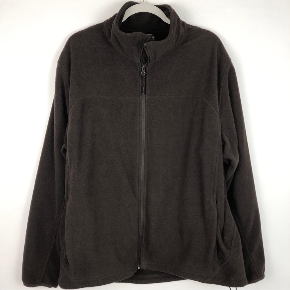 C9 by Champion Brown Fleece Zip Up Sweater